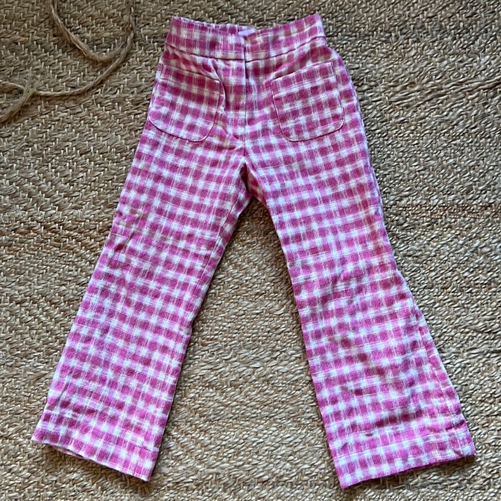 COPY - Zara Girls pink gingham pants size 7